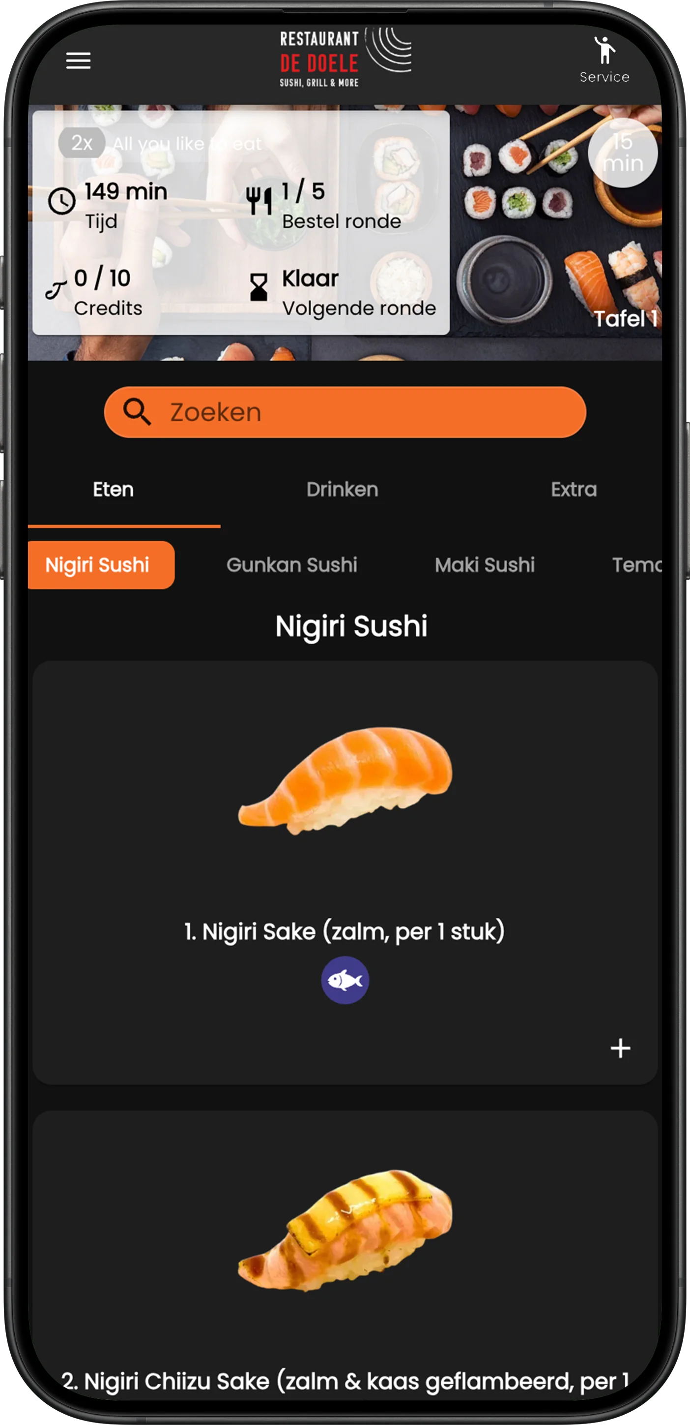 Jamezz All You Can Eat QR ordering - doele