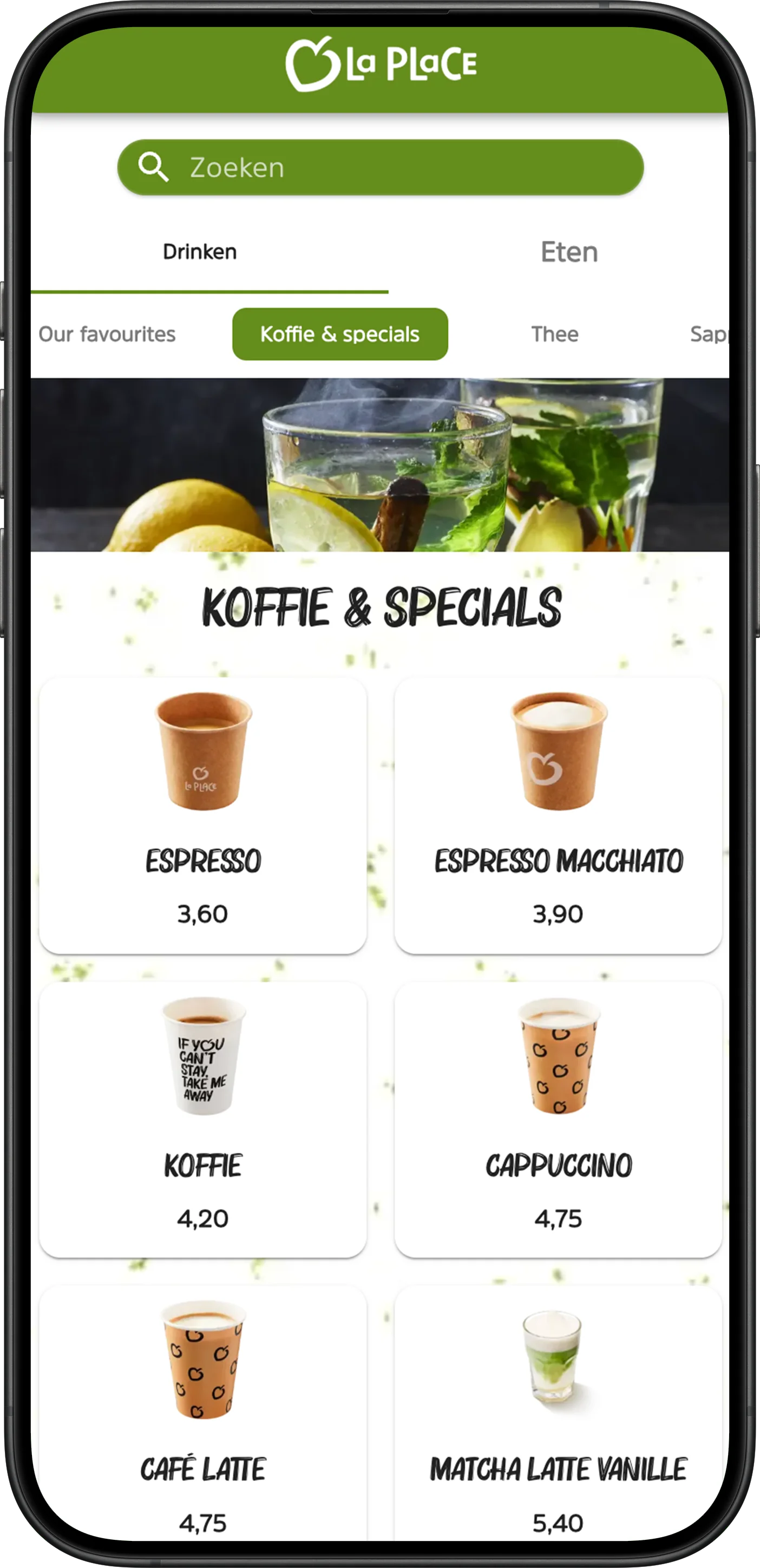 Jamezz QR ordering at La Place - Digital QR code menu for restaurants and cafes