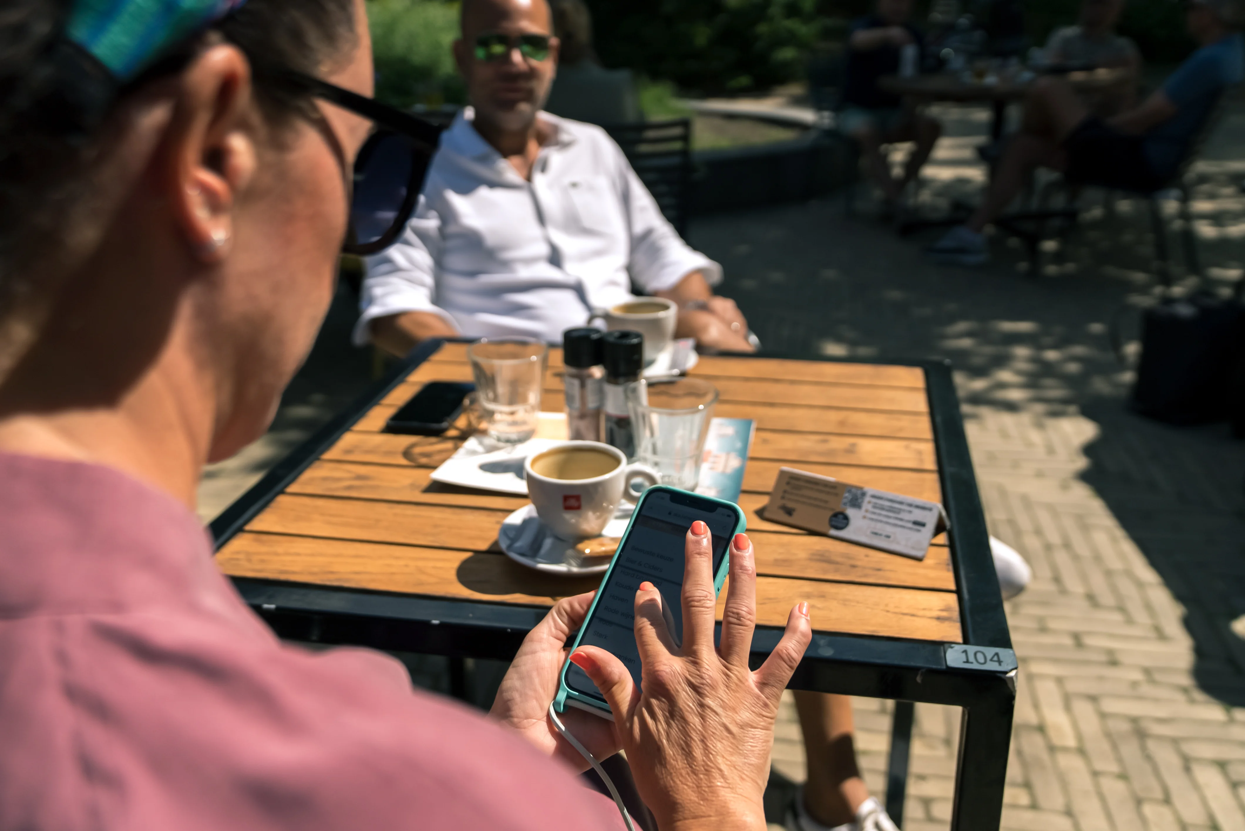 QR code ordering in amusement park - per zone